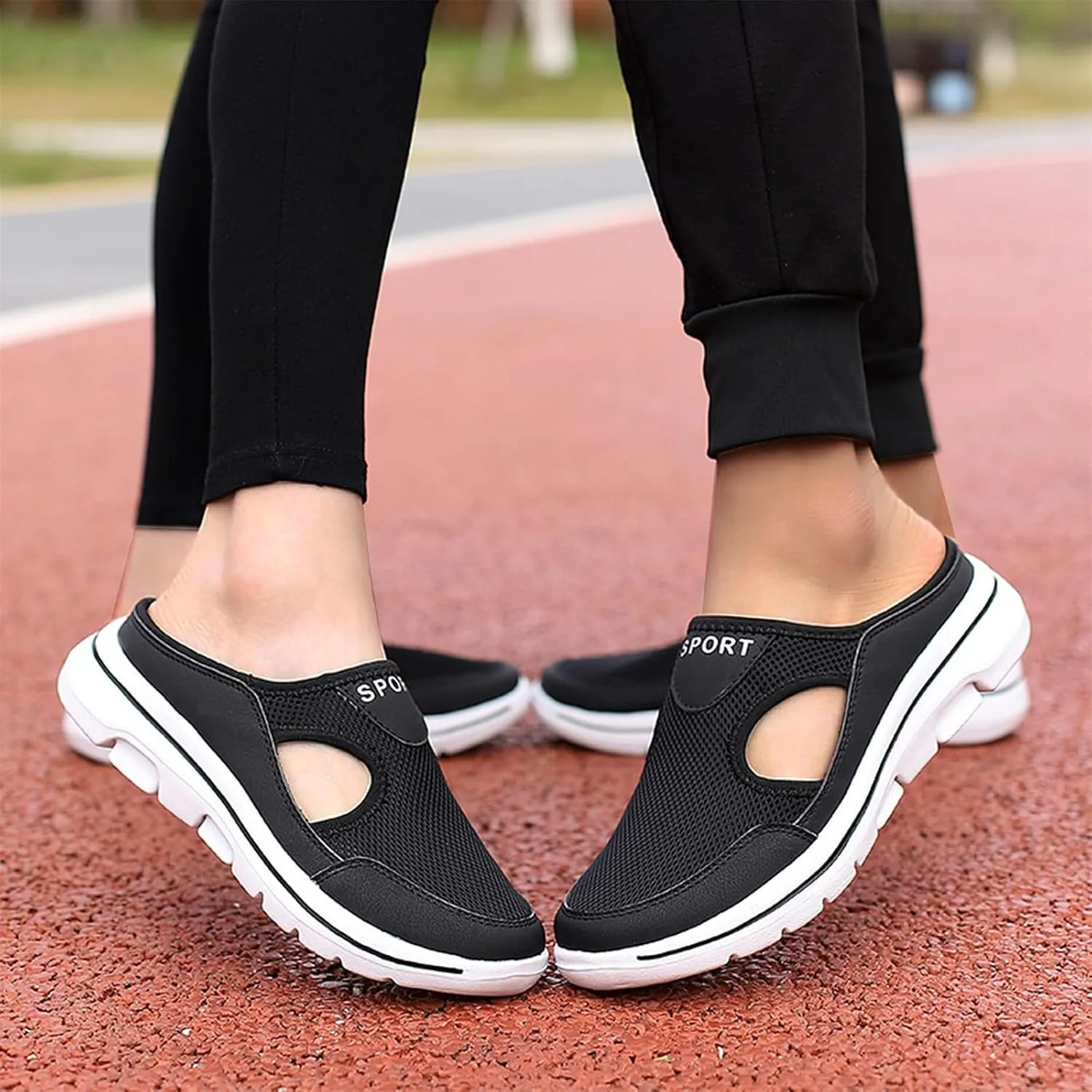 Women's Mules & Clogs Orthopedic Diabetic Mules Lightweight Open Back Shoes Comfort Closed Toe Walking Slides Casual Unisex Slippers Breathable Anti-Skid Sole Shoes