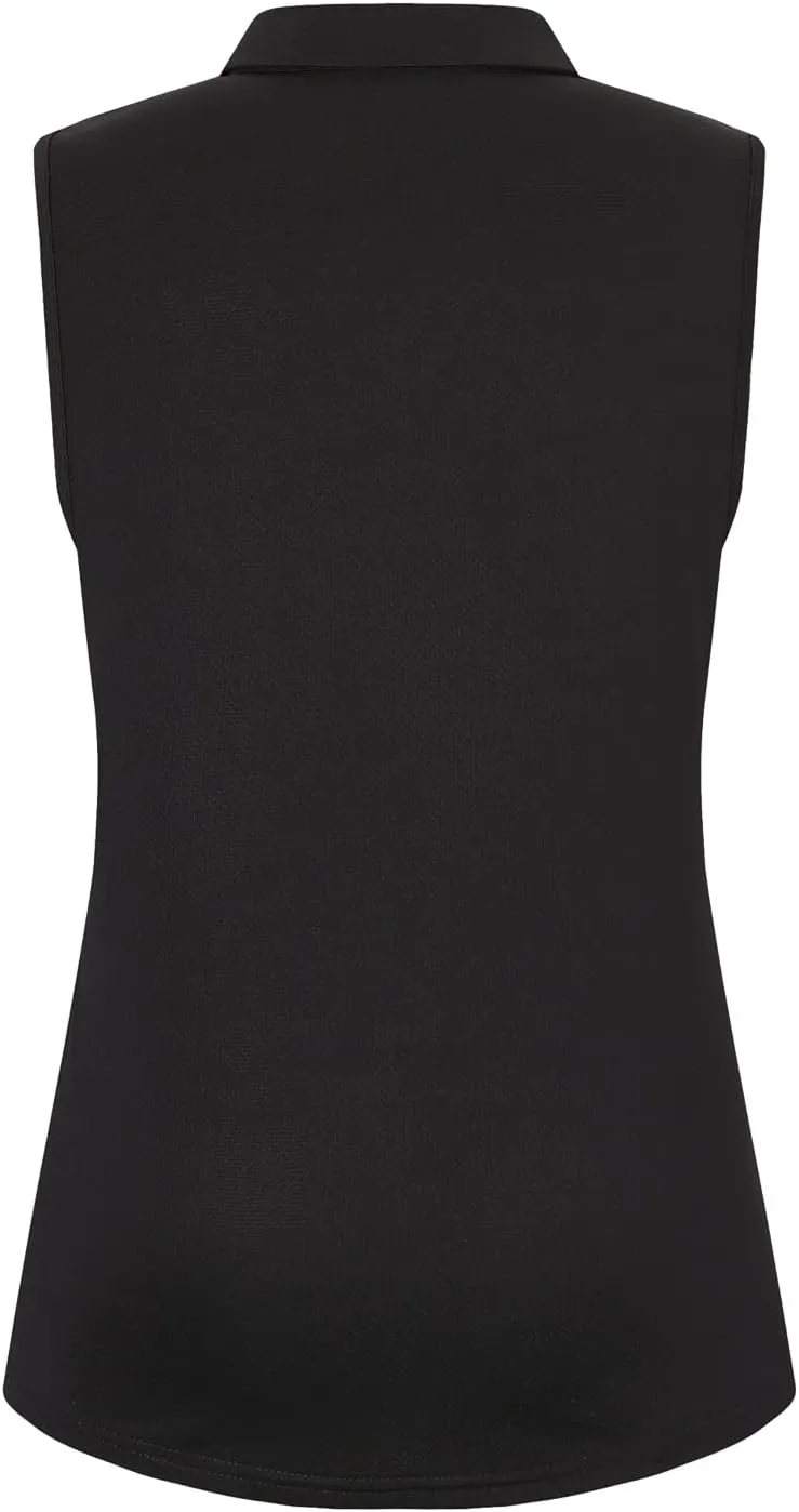 Womens Sleeveless Golf Polo Shirts Lightweight Tennis Sport Tops