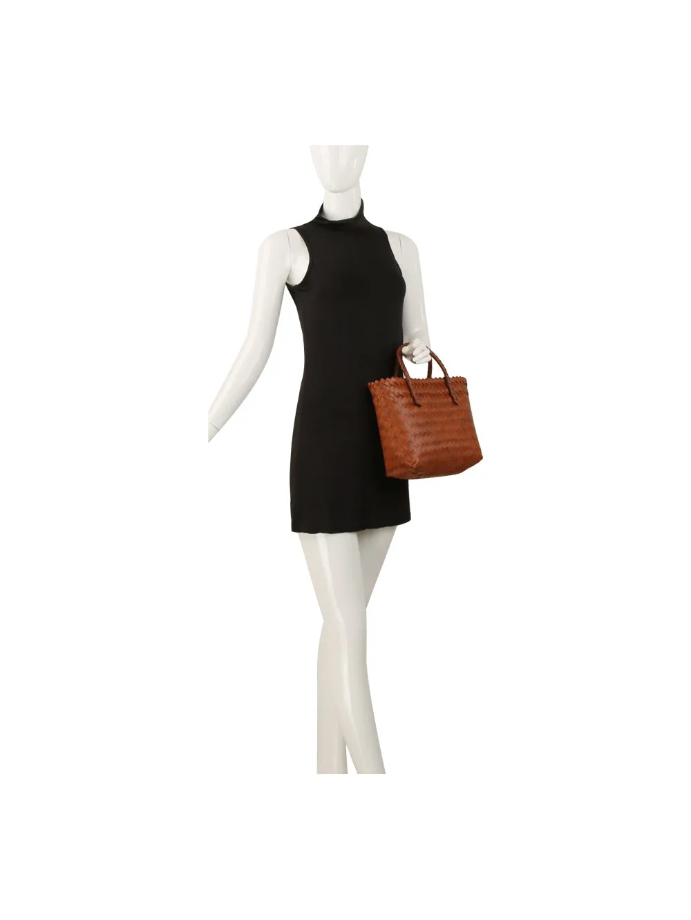 Woven Handle Woven Tote Bag