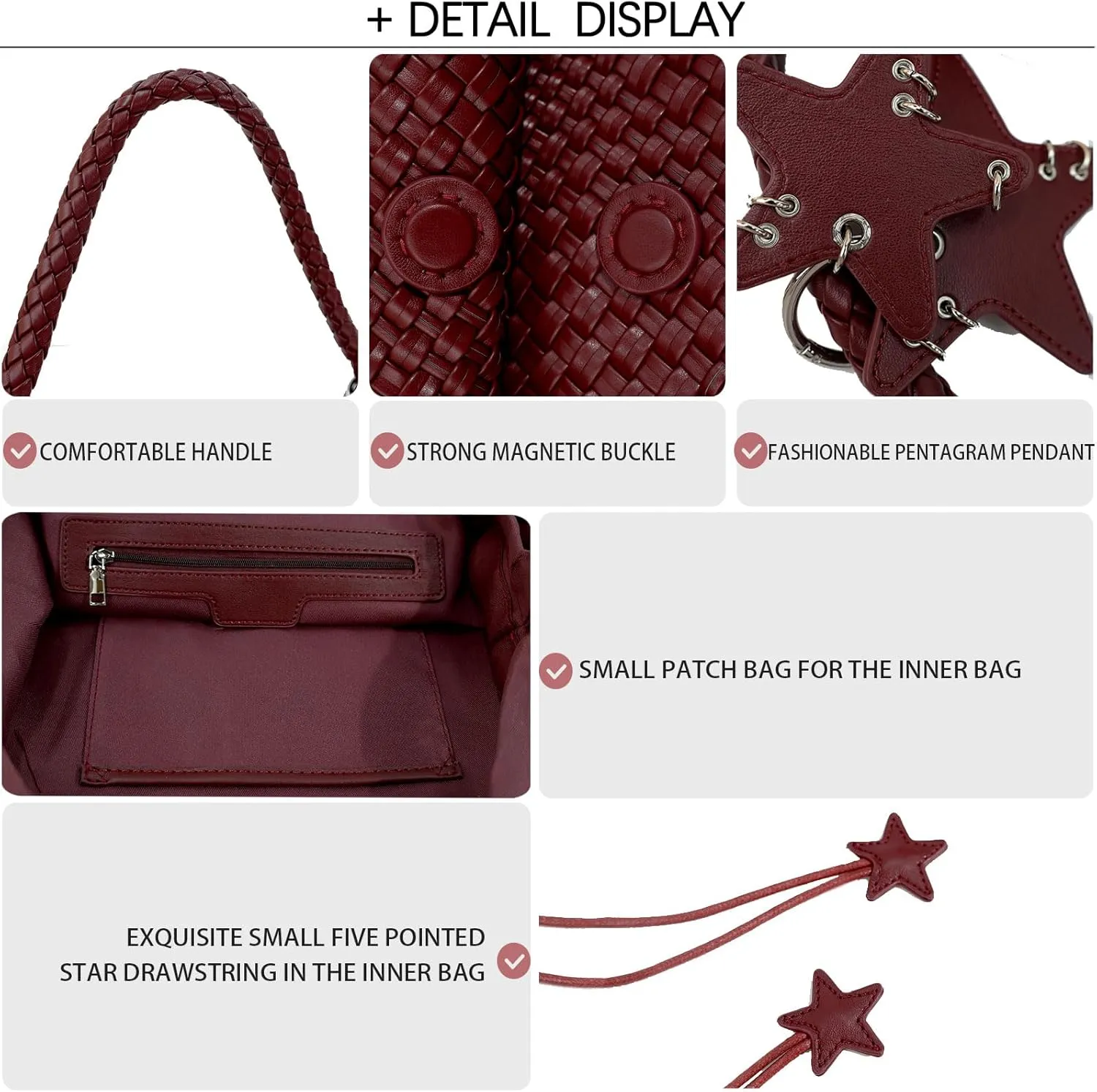 Woven Tote Bag for Women, Shoulder Handbags, Beach Hobo, Handwoven Satchel Underarm Bag, Top-Handle Bag With Purses