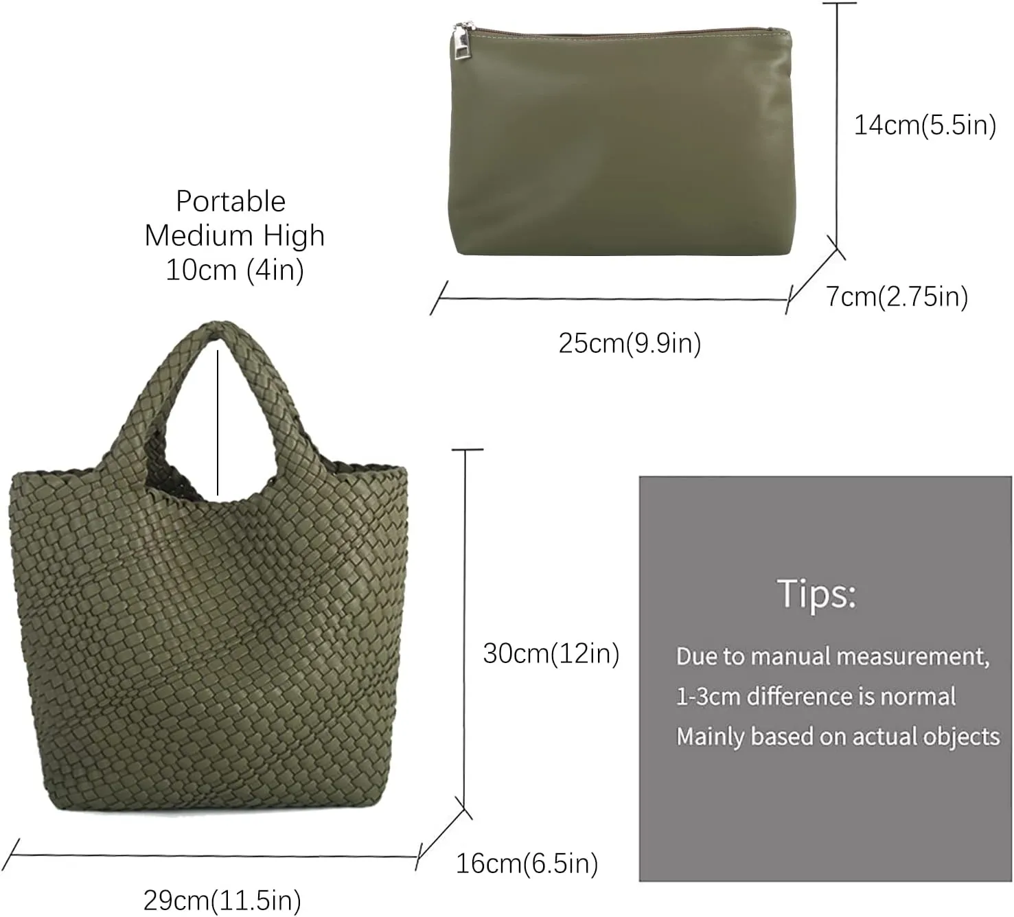 Woven Vegan Leather Handmade Tote for Women - Summer Beach Travel Hand Bag, Purse, Satchel Handbag