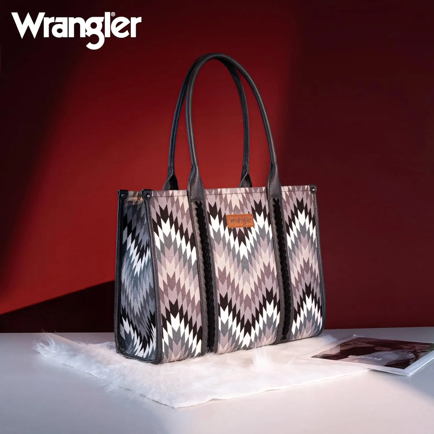 Wrangler Aztec Tote Bag for Women Western Top Handle Handbags and Purses