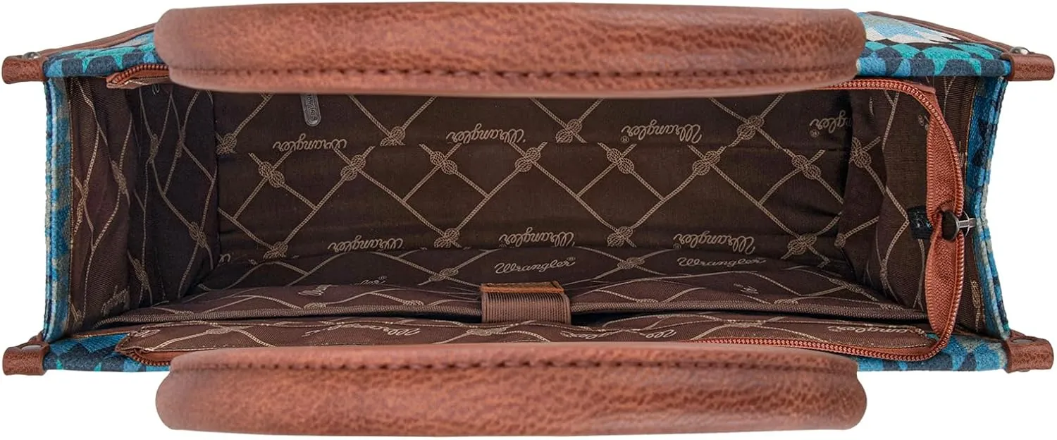 Wrangler Aztec Tote Bag for Women Western Top Handle Handbags and Purses