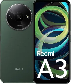 Xiaomi Redmi A3 4G 64GB   3GB Global Version (for Tmobile Tello & Global) Factory Unlocked 6.71" 8MP Dual Camera (Forest Green)