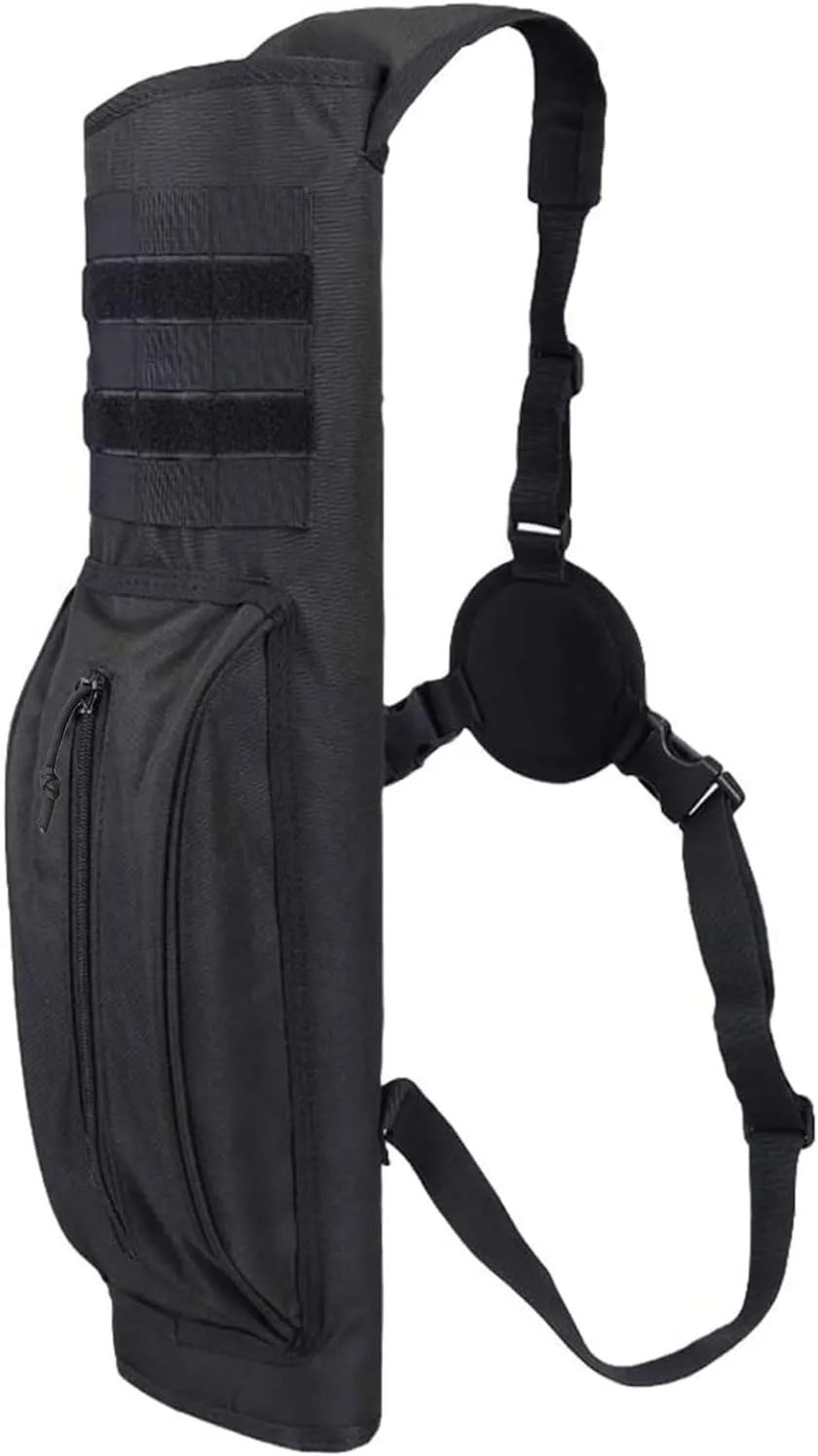 XTACER Heavy Duty Arrow Tactical Quiver Hunting Training Archery Arrow Target Quiver Holder Shoulder Bag Pouch, Back Quiver with Molle System