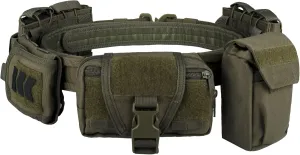 YAKEDA Tactical Battle Belts for Men- Quick Release Trigger Airsoft Belt Heavy Duty Belts with Pouches 7 PCS