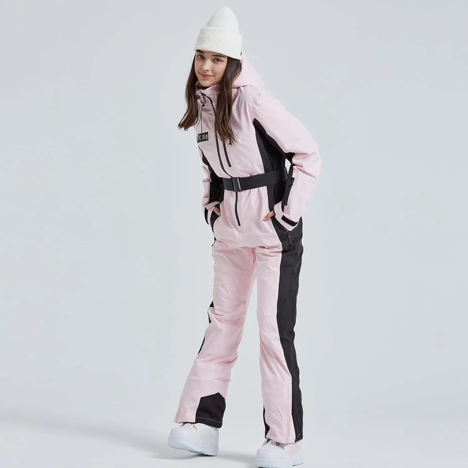 YEEFINE Women's Ski Suit One Piece Jumpsuits Snowsuits Waterproof Winter Snow Snowboarding Suits