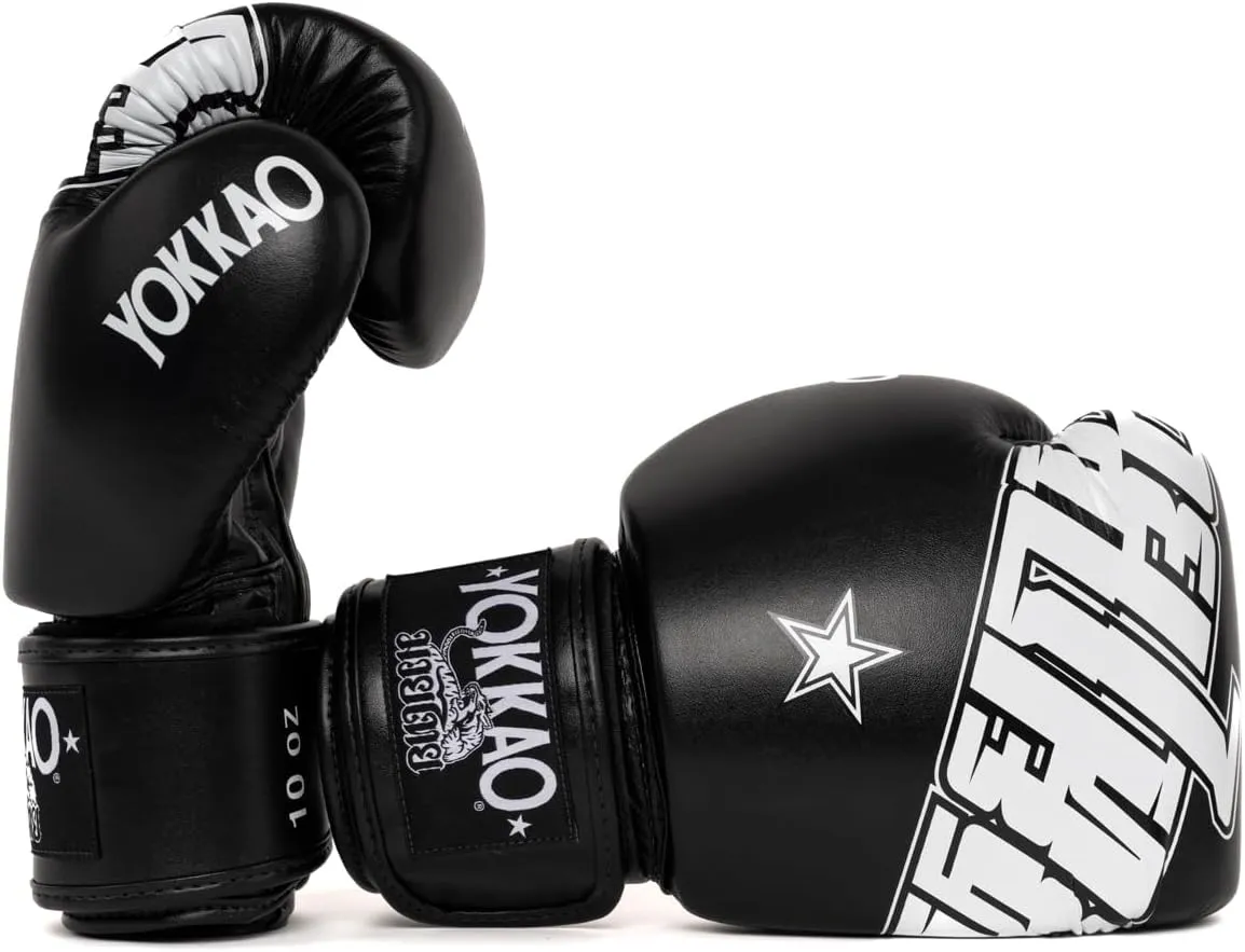 YOKKAO Design Breathable Muay Thai Boxing Glove | Premium Leather Training and Sparring Gloves for Men and Women | Winning Boxing Gloves | Punching Glove