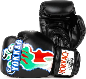 YOKKAO Design Breathable Muay Thai Boxing Glove | Premium Leather Training and Sparring Gloves for Men and Women | Winning Boxing Gloves | Punching Glove