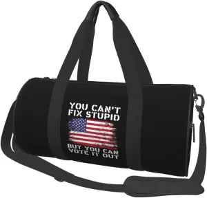 You Can'T Fix Stupid But You Can Vote It Out Duffel Bag Gym Bag Travel Sports Tote Large Foldable Beach Swim Yoga2