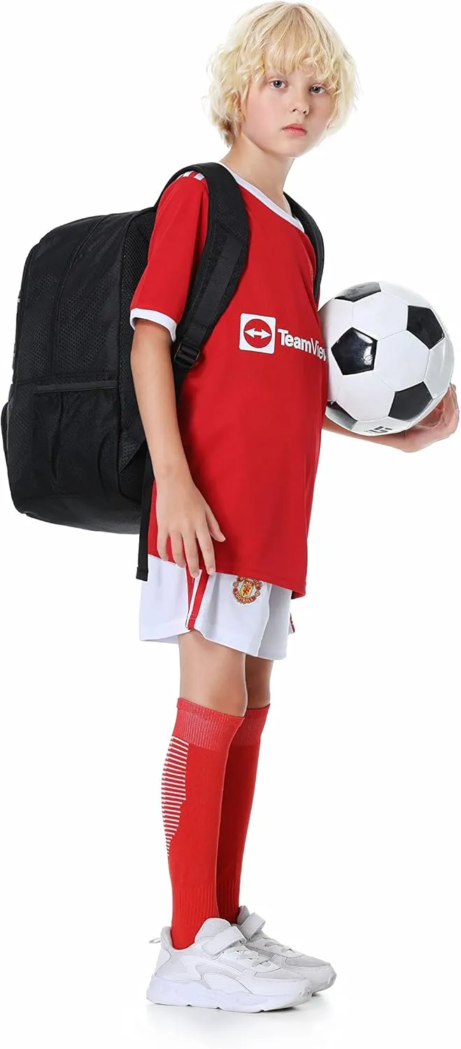 Youth Soccer Bag-Soccer Backpack&Backpack for Football Basketball,with Ball Compartment Separate Cleat Package