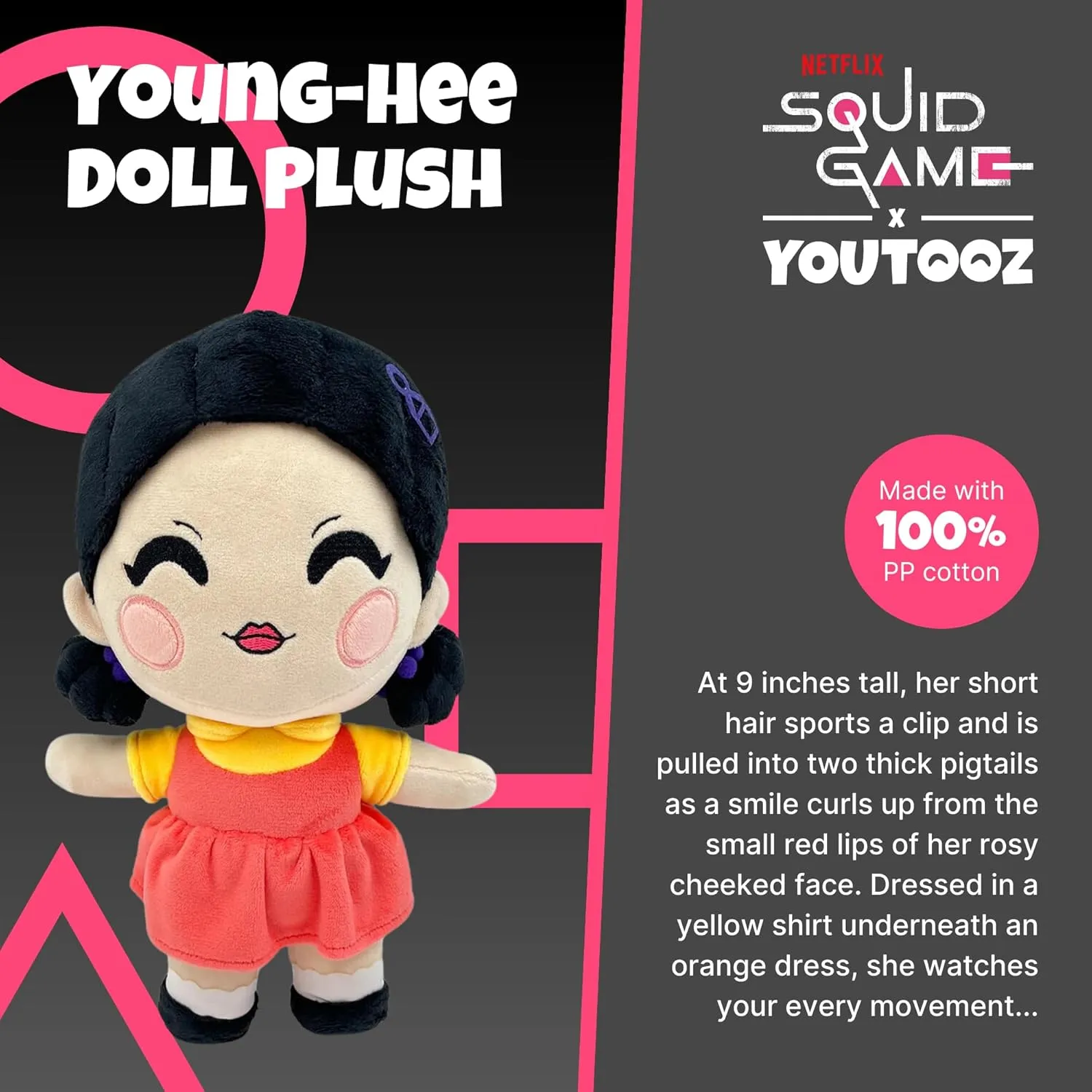 Youtooz Young Hee Doll 9" Inch Plush, Official Licensed Plush from TV Show Squid Game by Youtooz Squid Game Collection