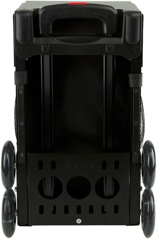 ZÜCA Sport Obsidian Rolling Bag with Green Frame (flashing wheels)