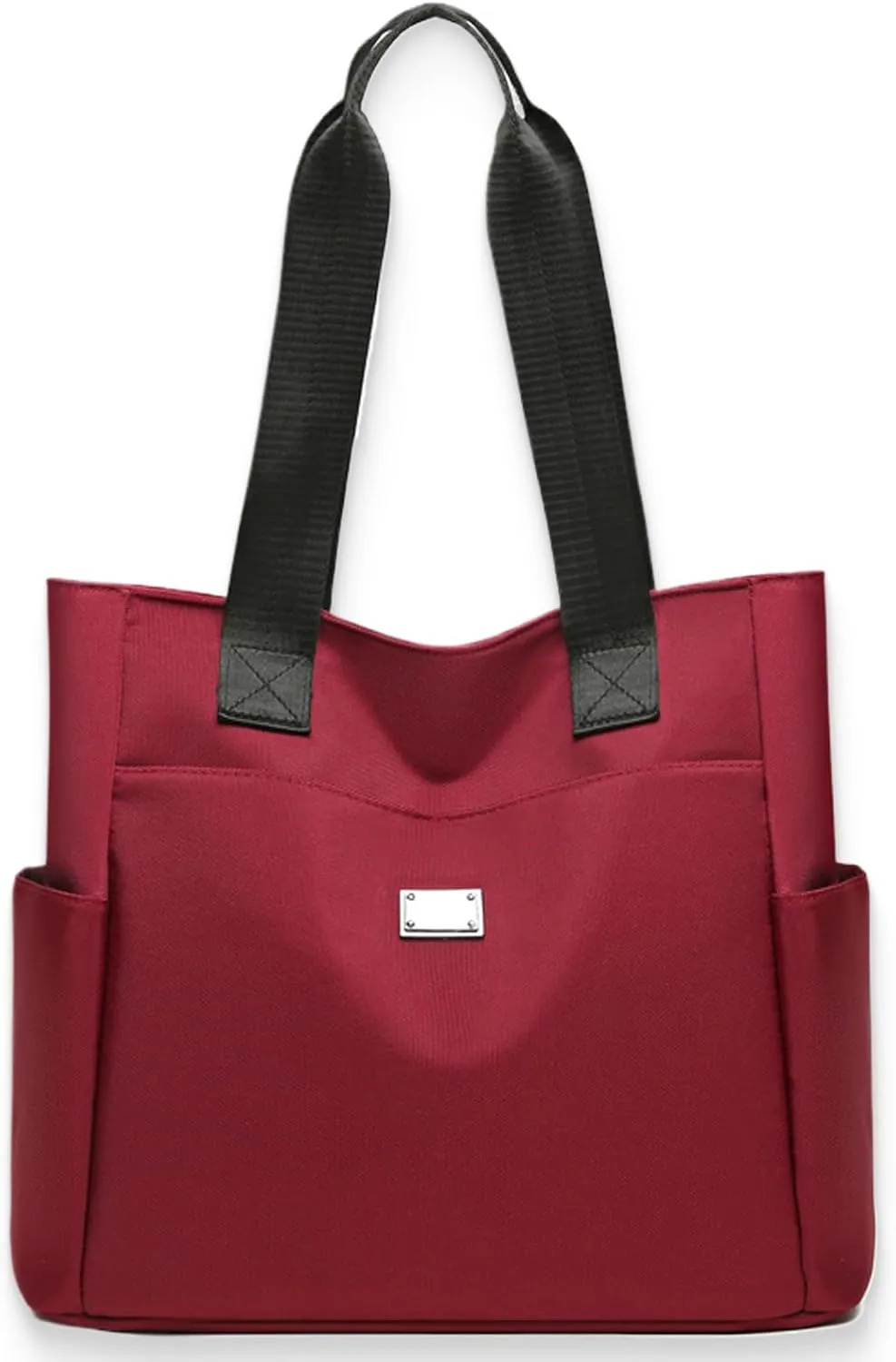 Zcjeaneviln Bag Waterproof, Large Capacity Water Repellent Multi Pocket Nylon Shoulder Bags, Oxford Tote Shoulder Bag