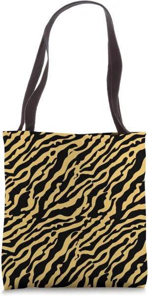 Zebra Skin Pattern African Savannah Wildlife Art Design Tote Bag