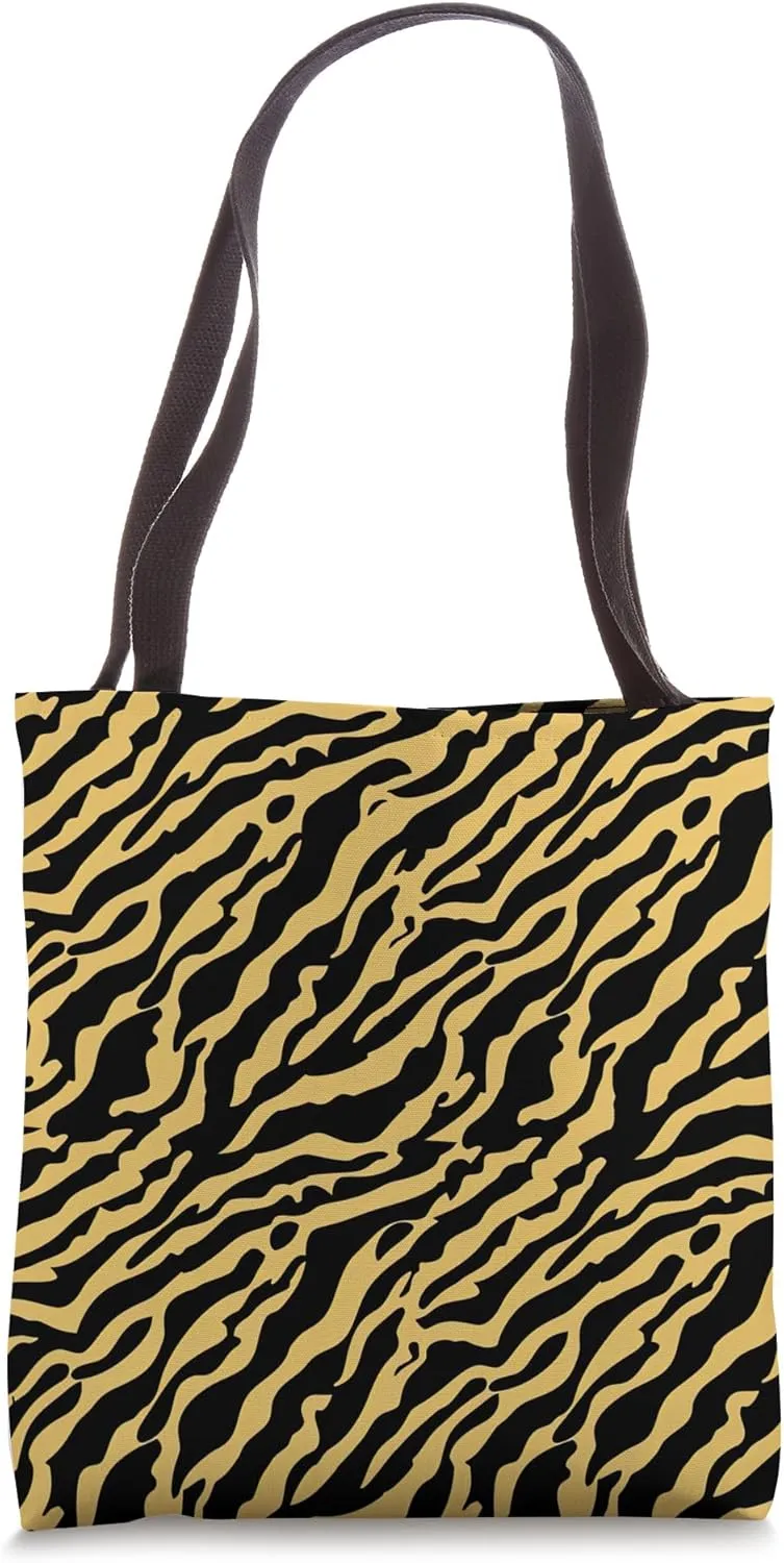 Zebra Skin Pattern African Savannah Wildlife Art Design Tote Bag