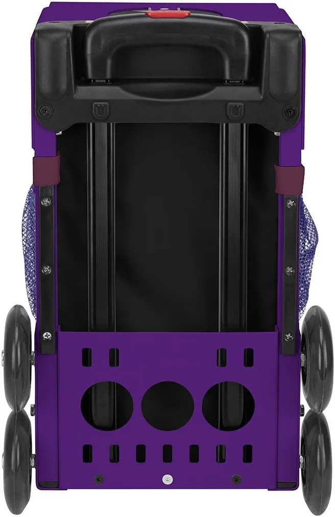 ZUCA Sport Galaxy Rolling Bag with Purple Frame