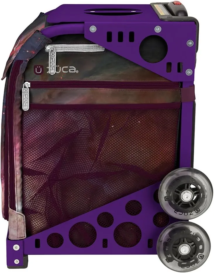 ZUCA Sport Galaxy Rolling Bag with Purple Frame